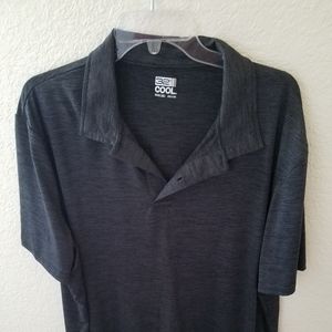 32 Degrees Cool Men's Black Polo Shirt, Size XXL